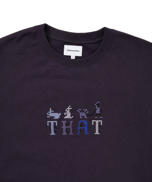 THISISNEVERTHAT THISISNEVERTHAT THAT Embroidered Crewneck Dark Purple