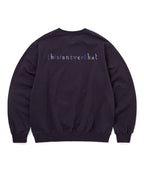 THISISNEVERTHAT THISISNEVERTHAT THAT Embroidered Crewneck Dark Purple