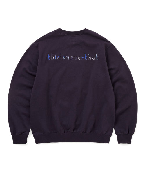 THISISNEVERTHAT THISISNEVERTHAT THAT Embroidered Crewneck Dark Purple