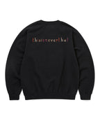 THISISNEVERTHAT THISISNEVERTHAT THAT Embroidered Crewneck Black