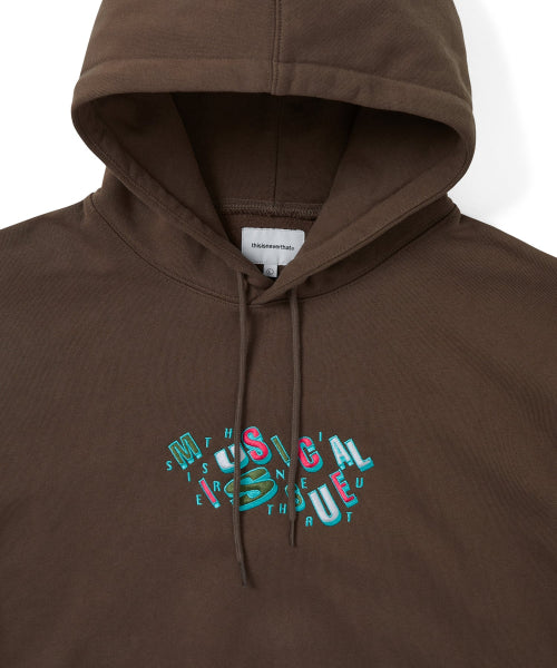 THISISNEVERTHAT THISISNEVERTHAT Musical Issue Hoodie Brown