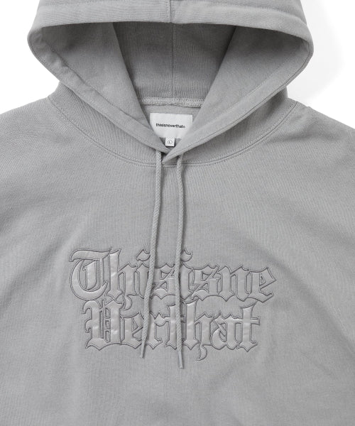 THISISNEVERTHAT THISISNEVERTHAT Old English Logo Hoodie Concrete