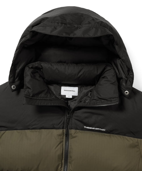 THISISNEVERTHAT THISISNEVERTHAT Multi-Ripstop Down Puffer Jacket Olive