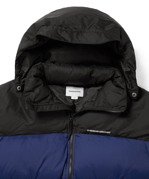 THISISNEVERTHAT THISISNEVERTHAT Multi-Ripstop Down Puffer Jacket Blue