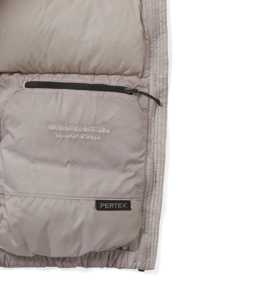 THISISNEVERTHAT THISISNEVERTHAT PERTEX Overdyed T Down Jacket Stone