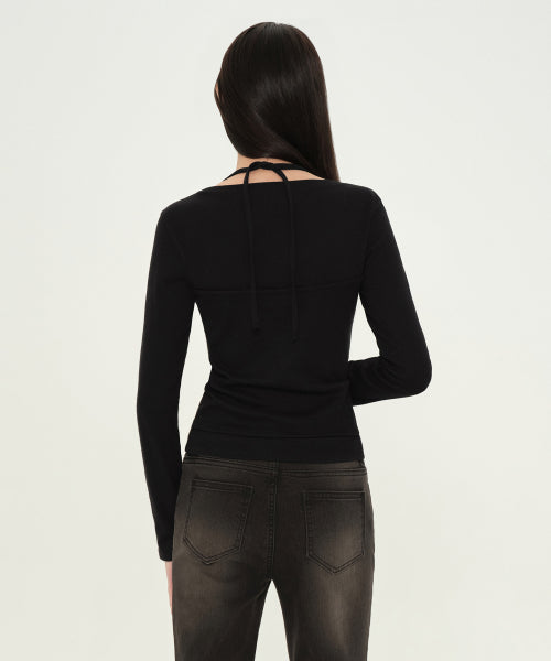 MUSINSA STANDARD WOMAN MUSINSA STANDARD WOMAN Women's T-Shirt Halter Black