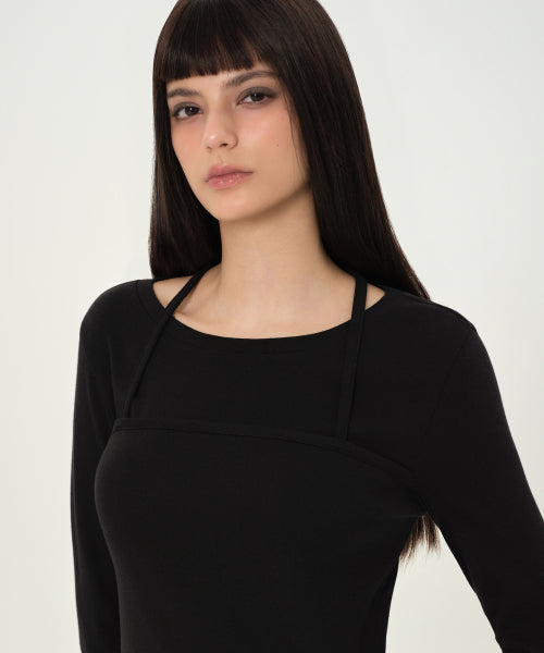 MUSINSA STANDARD WOMAN MUSINSA STANDARD WOMAN Women's T-Shirt Halter Black