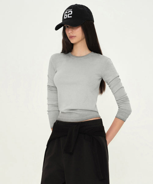 MUSINSA STANDARD WOMAN MUSINSA STANDARD WOMAN Women's T-Shirt Gray