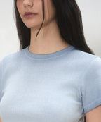 MUSINSA STANDARD WOMAN MUSINSA STANDARD WOMAN T-Shirt Slim Fit [Dusty Blue]