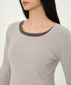 MUSINSA STANDARD WOMAN MUSINSA STANDARD WOMAN T-Shirt Ash Gray