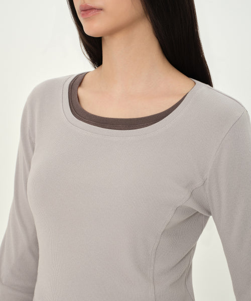 MUSINSA STANDARD WOMAN MUSINSA STANDARD WOMAN T-Shirt Ash Gray