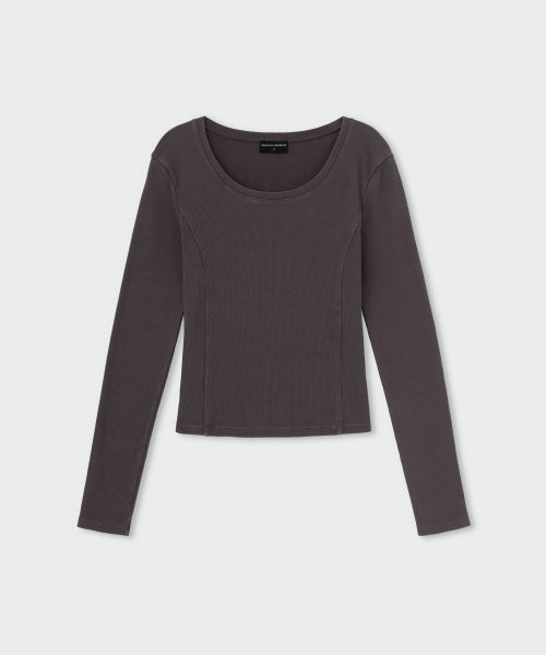 MUSINSA STANDARD WOMAN MUSINSA STANDARD WOMAN T-Shirt Charcoal Gray