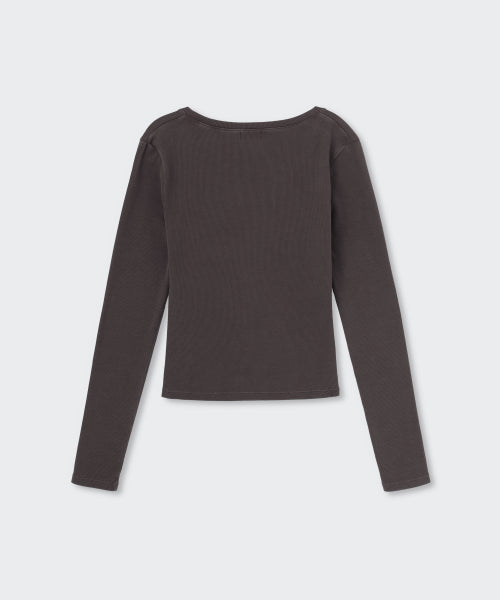 MUSINSA STANDARD WOMAN MUSINSA STANDARD WOMAN T-Shirt Charcoal Gray