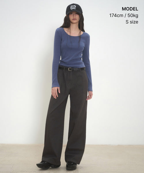 MUSINSA STANDARD WOMAN MUSINSA STANDARD WOMAN T-Shirt Dusty Blue