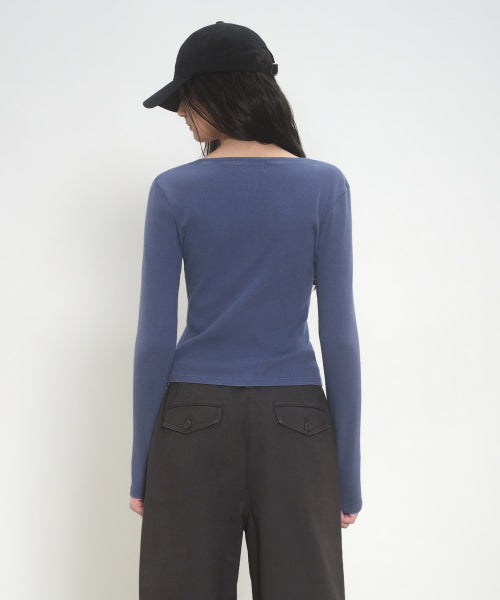 MUSINSA STANDARD WOMAN MUSINSA STANDARD WOMAN T-Shirt Dusty Blue