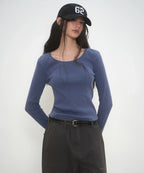 MUSINSA STANDARD WOMAN MUSINSA STANDARD WOMAN T-Shirt Dusty Blue