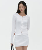 MUSINSA STANDARD WOMAN MUSINSA STANDARD WOMAN Cardigan Slim Hook