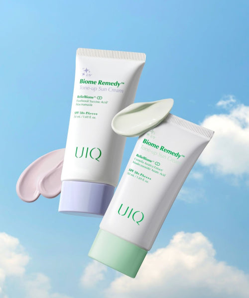 UIQ UIQ Biom Remedy Tone-Up Sun Cream Purple & Green Set 50ml