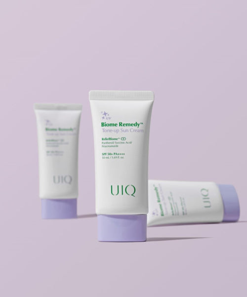 UIQ UIQ Biom Remedy Tone-Up Sun Cream Purple & Green Set 50ml