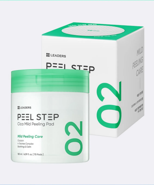 LEADERS COSMETICS LEADERS COSMETICS Leaders Peel Step Cica Mild Peeling Pad 180ml