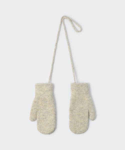 MUSINSA STANDARD WOMAN MUSINSA STANDARD WOMAN Women's String Mitten Knit Gloves [Oatmeal]