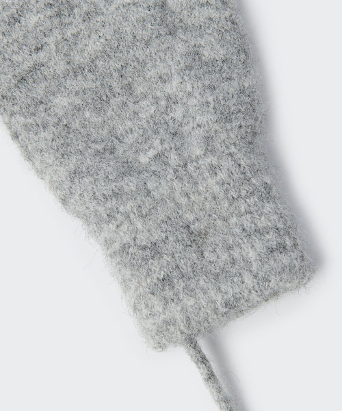 MUSINSA STANDARD WOMAN MUSINSA STANDARD WOMAN Women's String Mitten Knit Gloves [Light Gray]