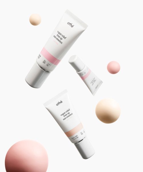 athe A-the Vegan Relief Tone Up Sun Essence 50ml SPF50+ PA++++ Light Pink/Light Beige Choose 1