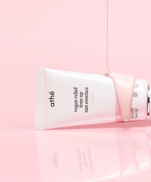 athe A-the Vegan Relief Tone Up Sun Essence 50ml SPF50+ PA++++ Light Pink/Light Beige Choose 1