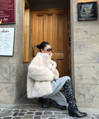 MIXXO MIXXO Fake Fur Half Coat Women S