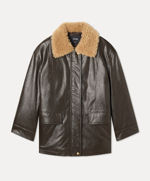 MIXXO MIXXO Dumble Collar Half Coat
