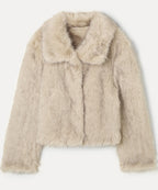 MIXXO MIXXO Short Jacket with Faux Fur