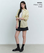 MUSINSA STANDARD WOMAN MUSINSA STANDARD WOMAN Women's Striped Relaxed Poplin Shirt [Lemon]