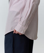 MUSINSA STANDARD WOMAN MUSINSA STANDARD WOMAN Women's Striped Relaxed Poplin Shirt [Rose Water]