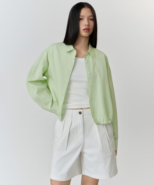 MUSINSA STANDARD WOMAN MUSINSA STANDARD WOMAN Shirt Light Green