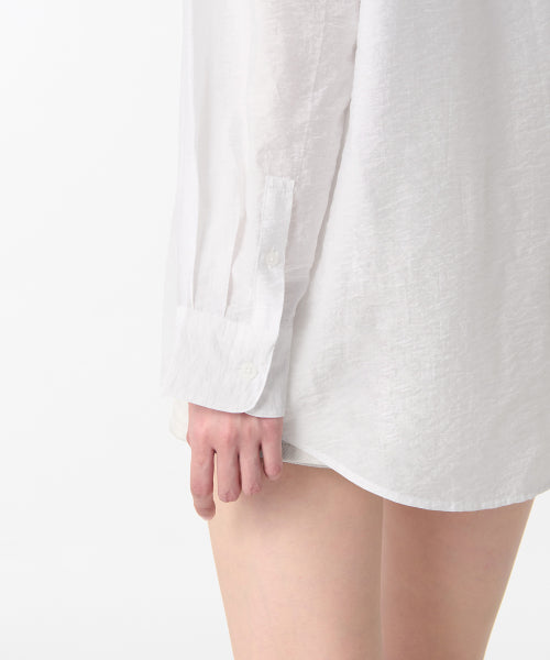 MUSINSA STANDARD WOMAN MUSINSA STANDARD WOMAN Oversized Crinkle Silky Shirt (White)