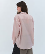 MUSINSA STANDARD WOMAN MUSINSA STANDARD WOMAN Oversized Crinkle Silky Shirt [Indian Pink]