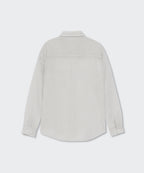 MUSINSA STANDARD WOMAN MUSINSA STANDARD WOMAN Women's Relaxed Striped Sheer Shirt (Light Gray)