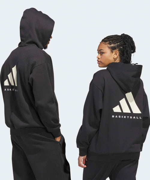 ADIDAS ADIDAS Basketball Fleece Hoodie - Black