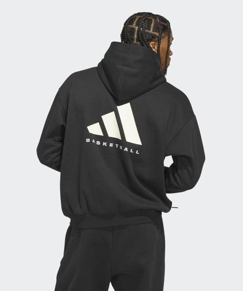 ADIDAS ADIDAS Basketball Fleece Hoodie - Black