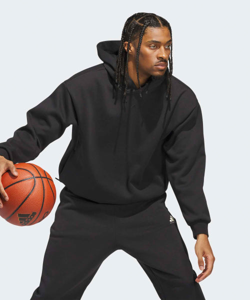 ADIDAS ADIDAS Basketball Fleece Hoodie - Black