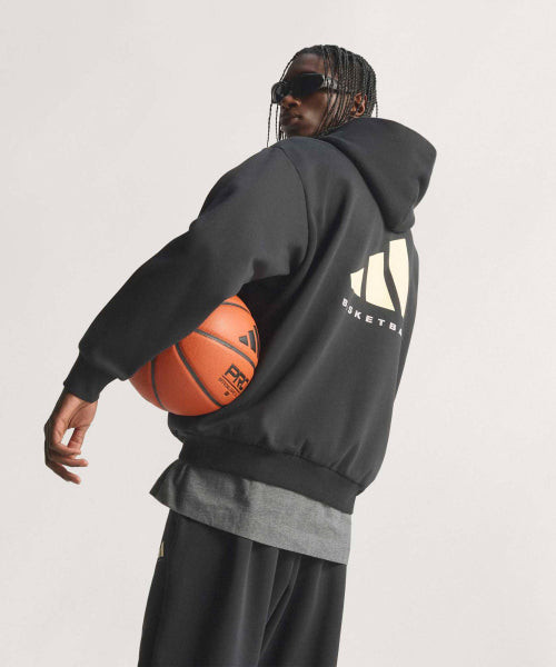 ADIDAS ADIDAS Basketball Fleece Hoodie - Black