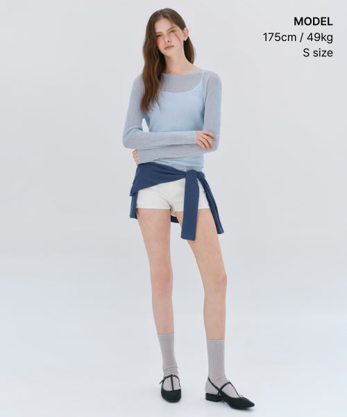 MUSINSA STANDARD WOMAN MUSINSA STANDARD WOMAN Women's Knitwear Cloudy Blue