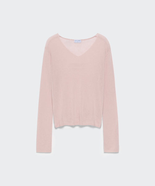 MUSINSA STANDARD WOMAN MUSINSA STANDARD WOMAN Women's Knitwear V-Neck Sheer [Indian Pink]