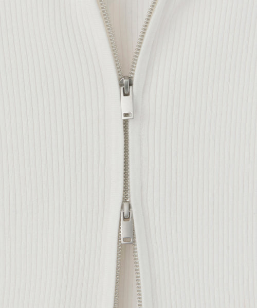 MUSINSA STANDARD WOMAN MUSINSA STANDARD WOMAN Women's Knit Zip-up Slim Hooded (Ivory)