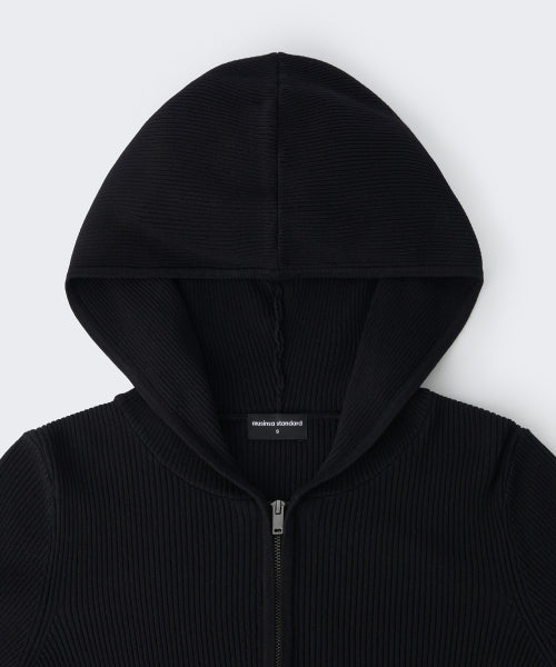 MUSINSA STANDARD WOMAN MUSINSA STANDARD WOMAN Women's Knit Zip-up [Black]
