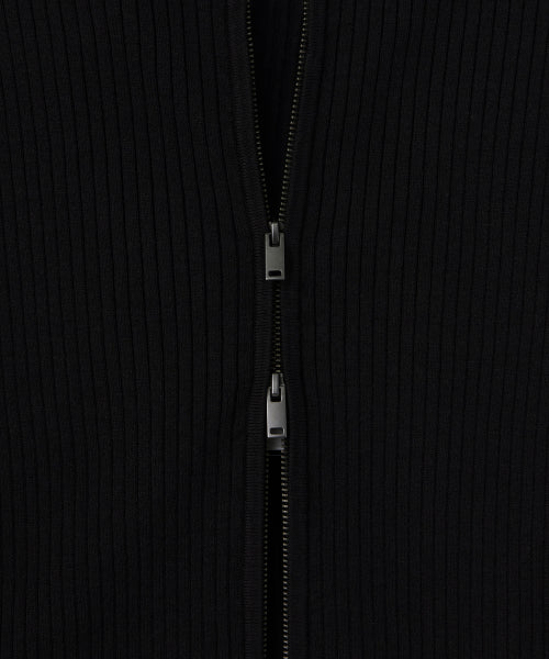 MUSINSA STANDARD WOMAN MUSINSA STANDARD WOMAN Women's Knit Zip-up [Black]