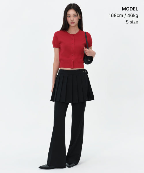 MUSINSA STANDARD WOMAN MUSINSA STANDARD WOMAN Women's Essential Round Neck Short Sleeve Cardigan (Size M)