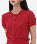 MUSINSA STANDARD WOMAN MUSINSA STANDARD WOMAN Women's Essential Round Neck Short Sleeve Cardigan (Size M)