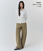 MUSINSA STANDARD WOMAN MUSINSA STANDARD WOMAN Women's RN Cinched Shirt (White)