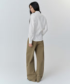 MUSINSA STANDARD WOMAN MUSINSA STANDARD WOMAN Women's RN Cinched Shirt (White)